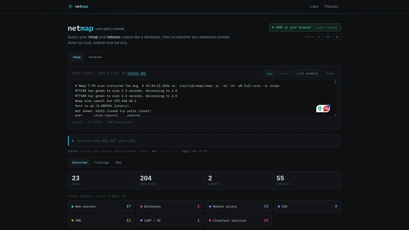 Netmap screenshot